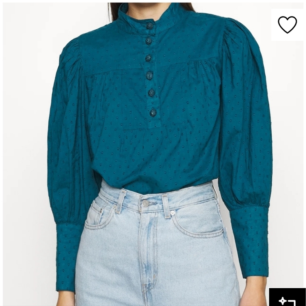 Farm Rio‎ Teal Blouse XS